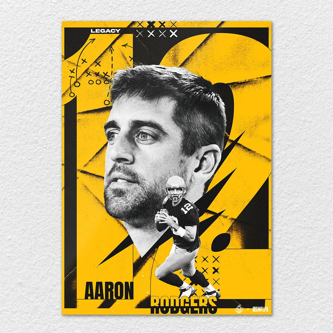 Aaron Rodgers Legend Yellow - Metal Wall Art - Image 6