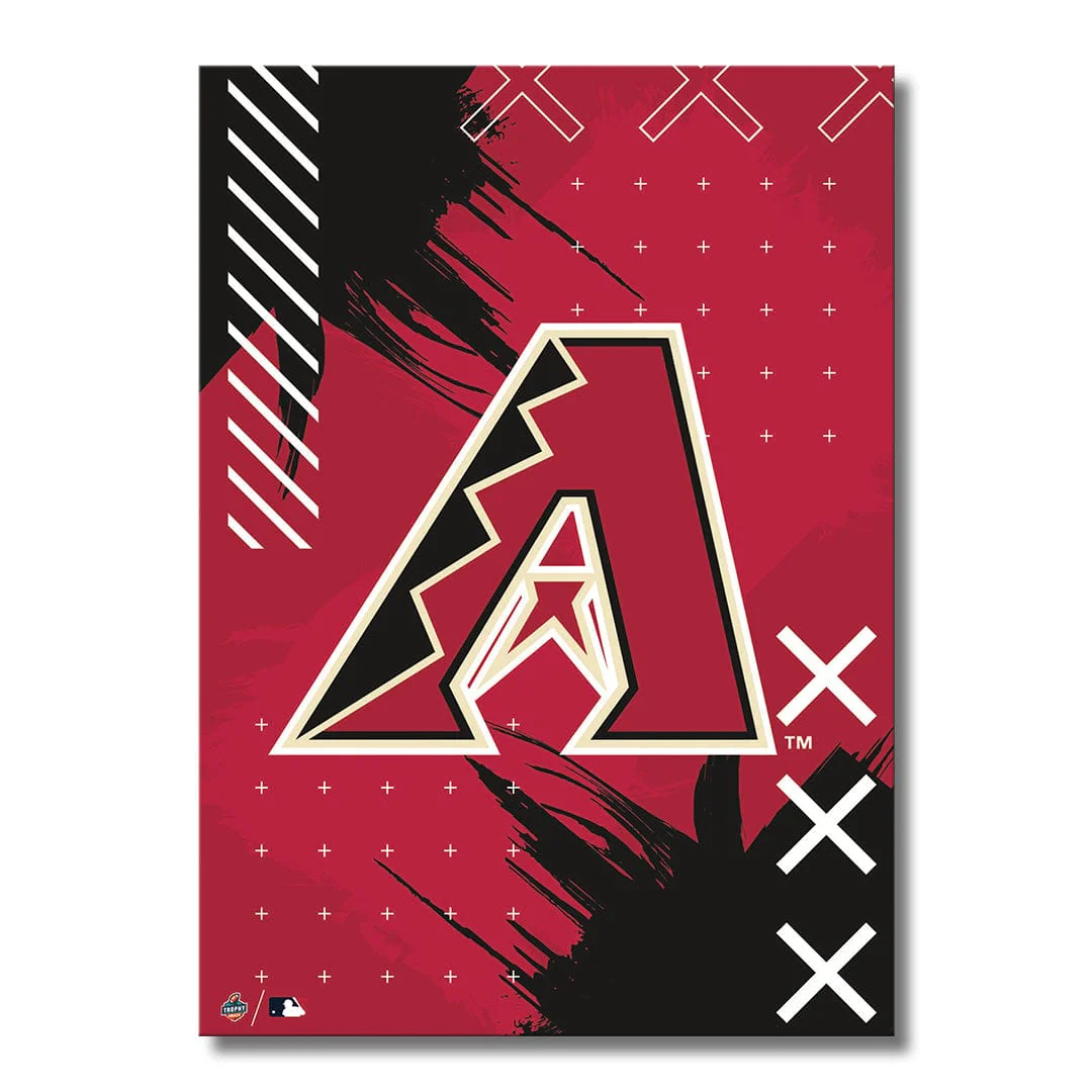 Arizona Diamondbacks Stitch Logo - Metal Wall Art