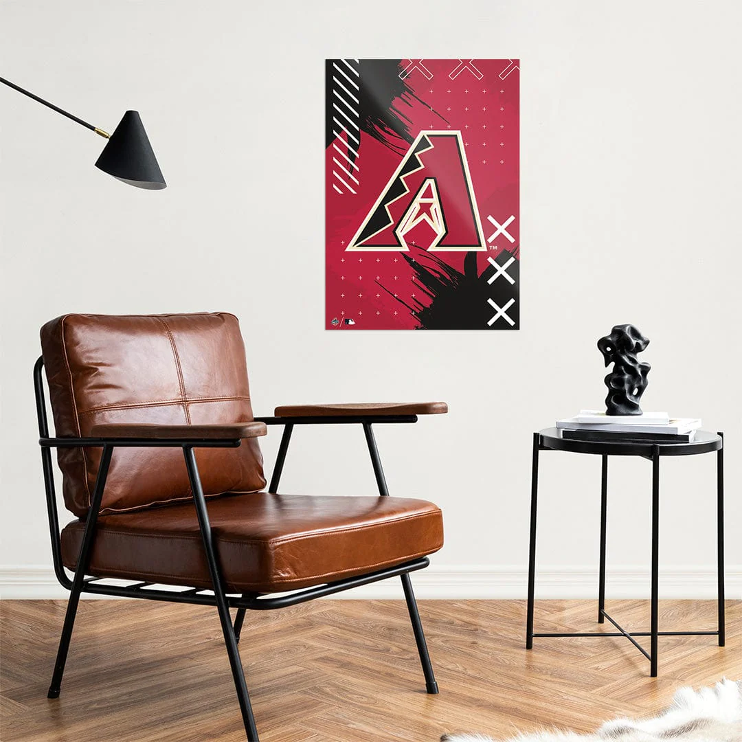 Arizona Diamondbacks Stitch Logo - Metal Wall Art - Image 2
