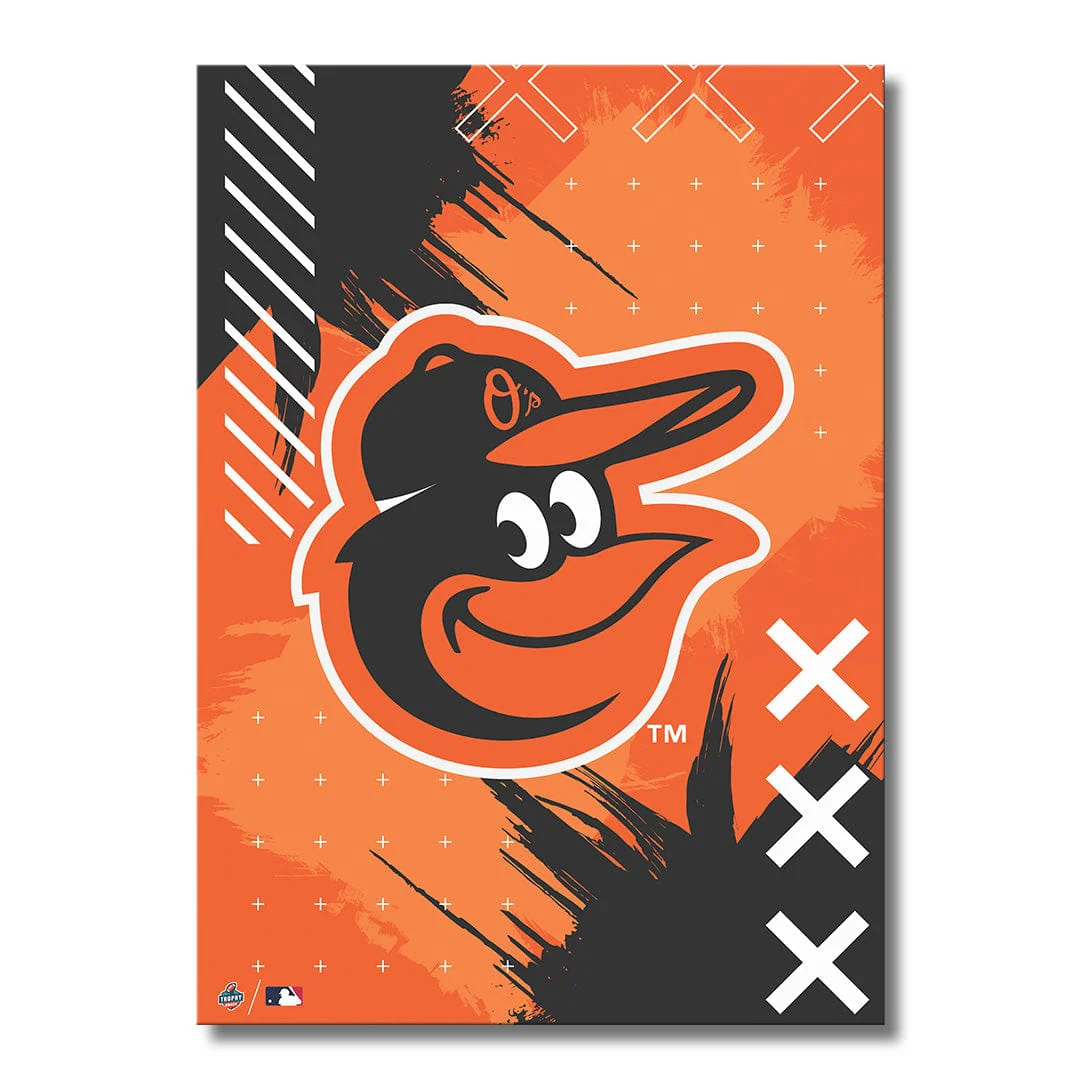 Baltimore Orioles Stitch Logo - Metal Wall Art