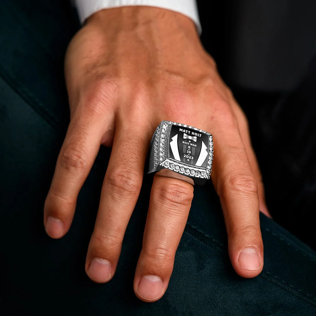 Best Man Custom Championship Ring - Image 2