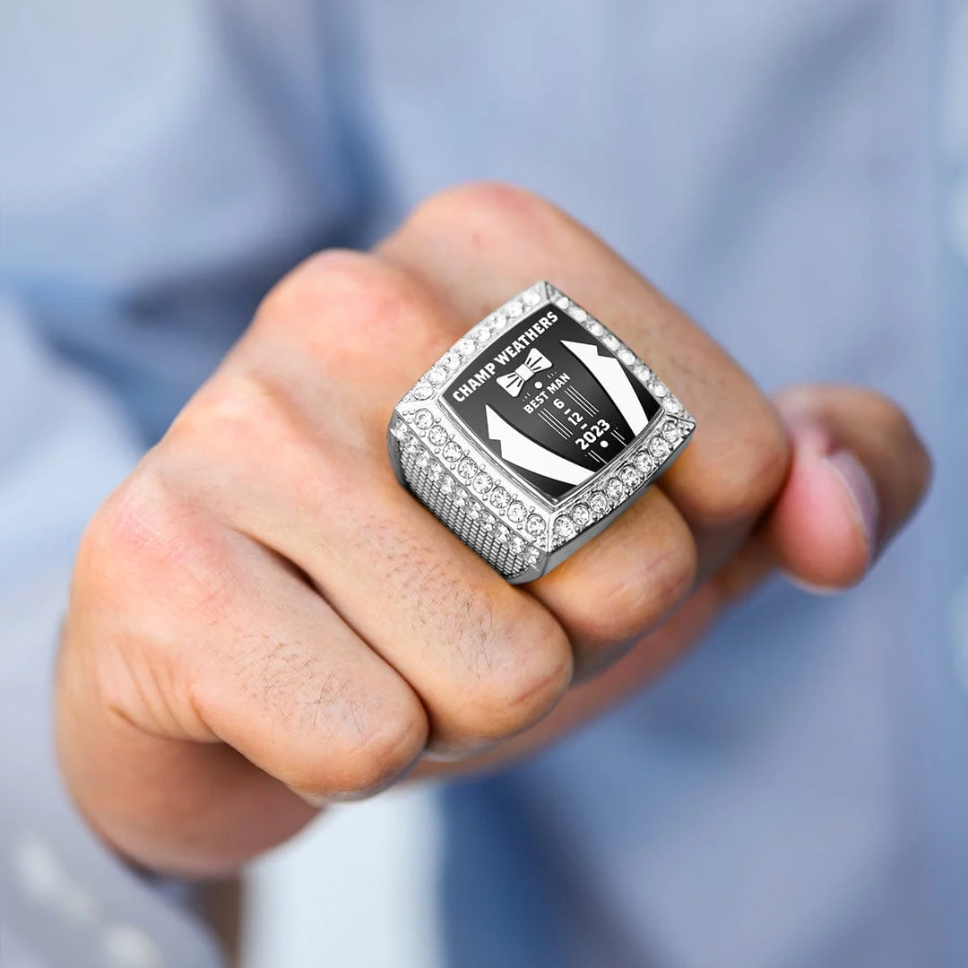 Best Man Custom Championship Ring - Image 3