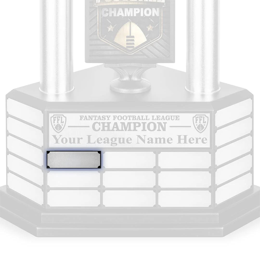 Blank Name Plate - Silver & Black/Gold - Image 2