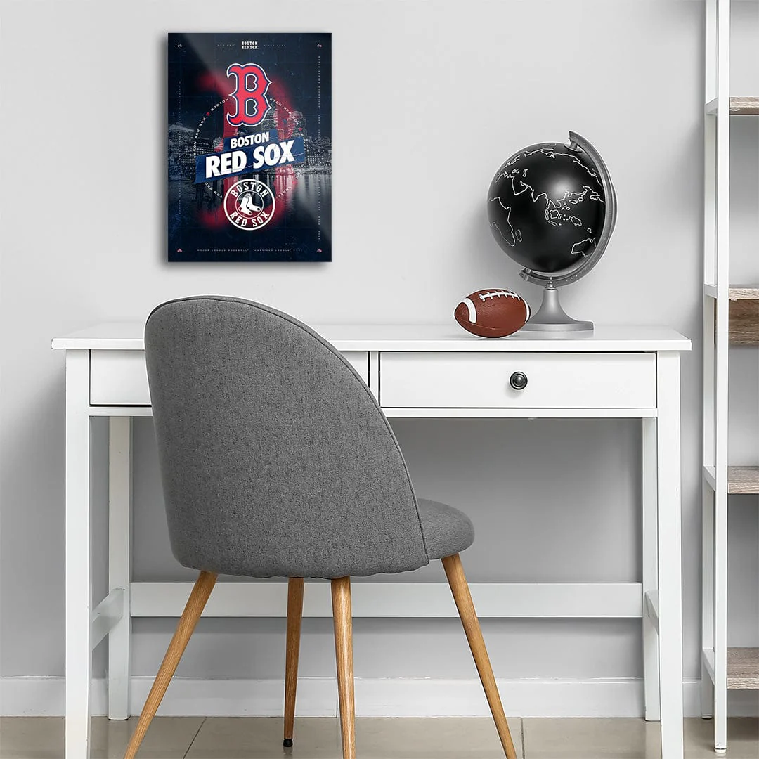 Boston Red Sox City Skyline Stacked - MLB Metal Wall Art - Image 5