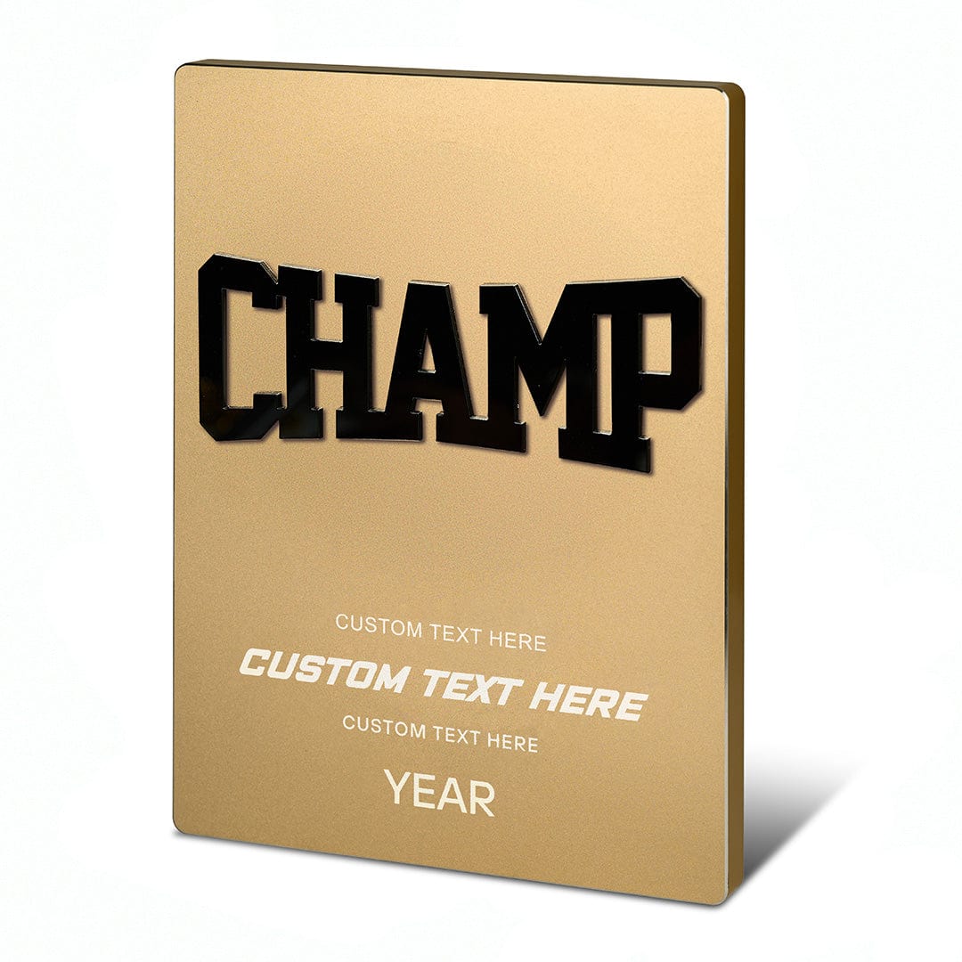11" Champ Custom Metal Plaque