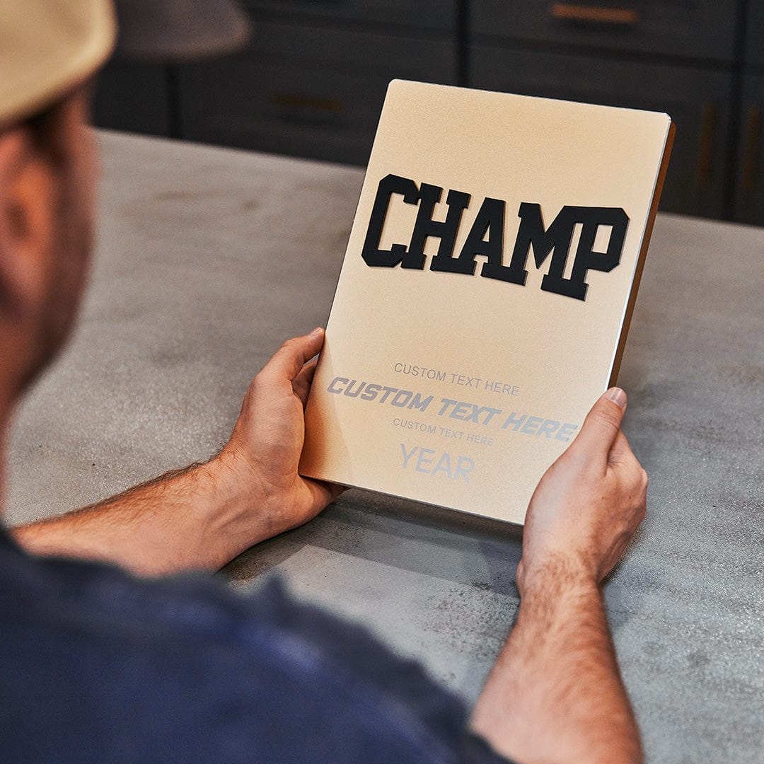 11" Champ Custom Metal Plaque - Image 4