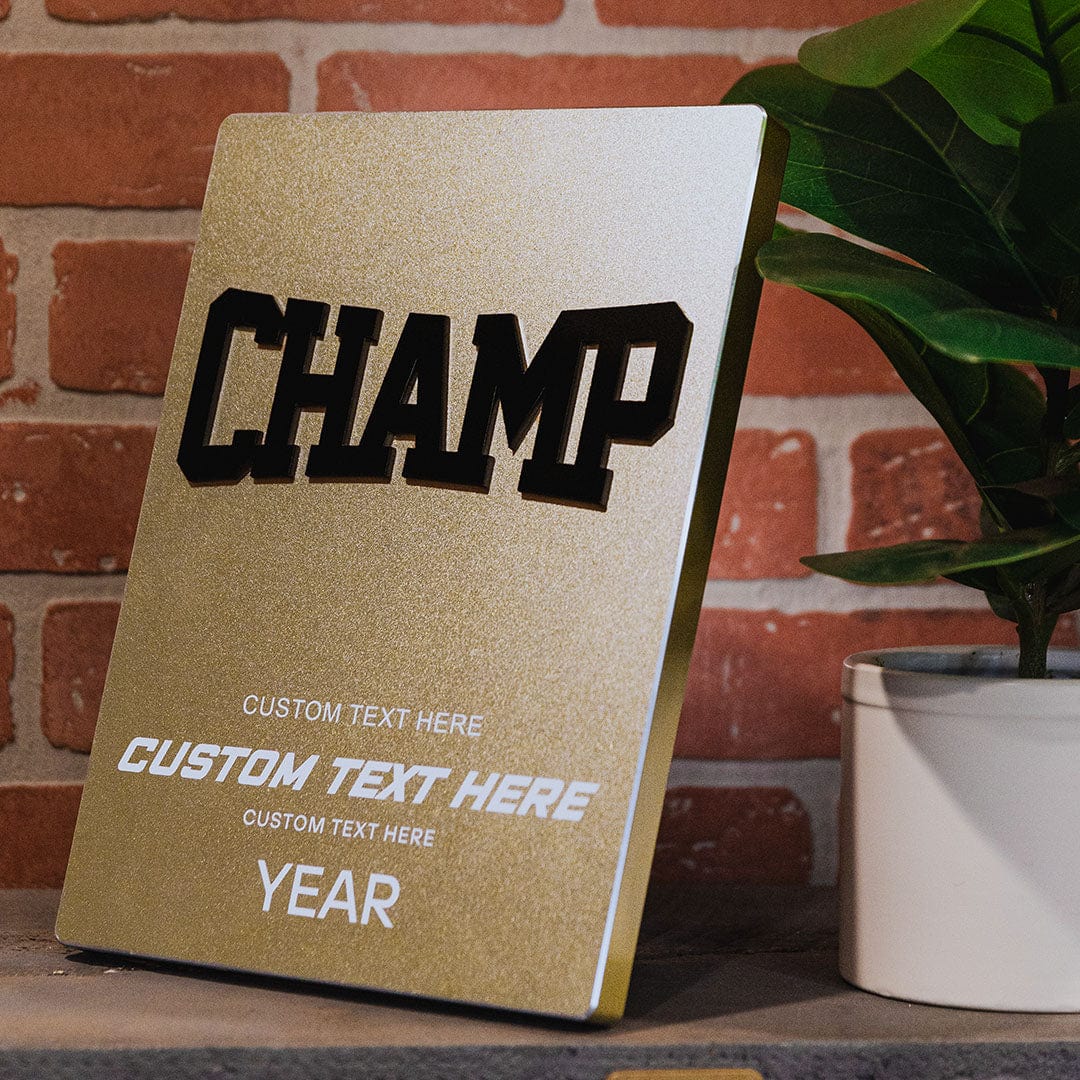 11" Champ Custom Metal Plaque - Image 6