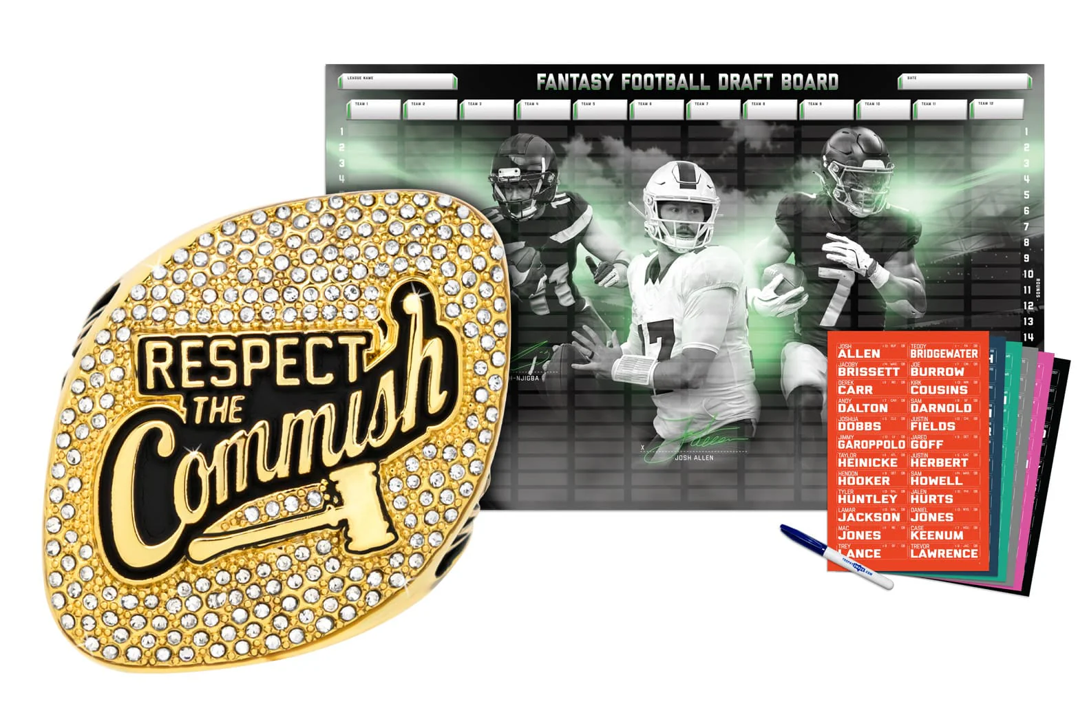 Championship Ring + 2026 Fantasy Football Superstar Draft Board Kit - Image 12