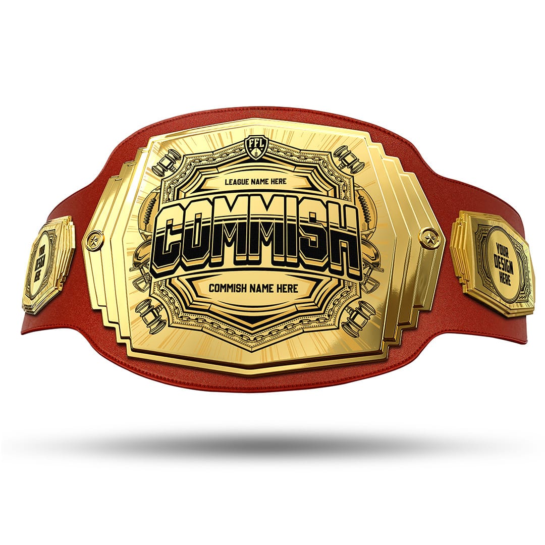 Commish 6lb Fantasy Football Custom Championship Belt - Image 25