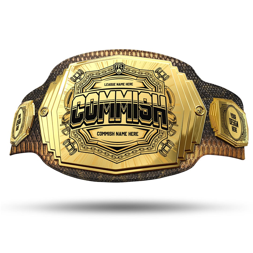 Commish 6lb Fantasy Football Custom Championship Belt - Image 26