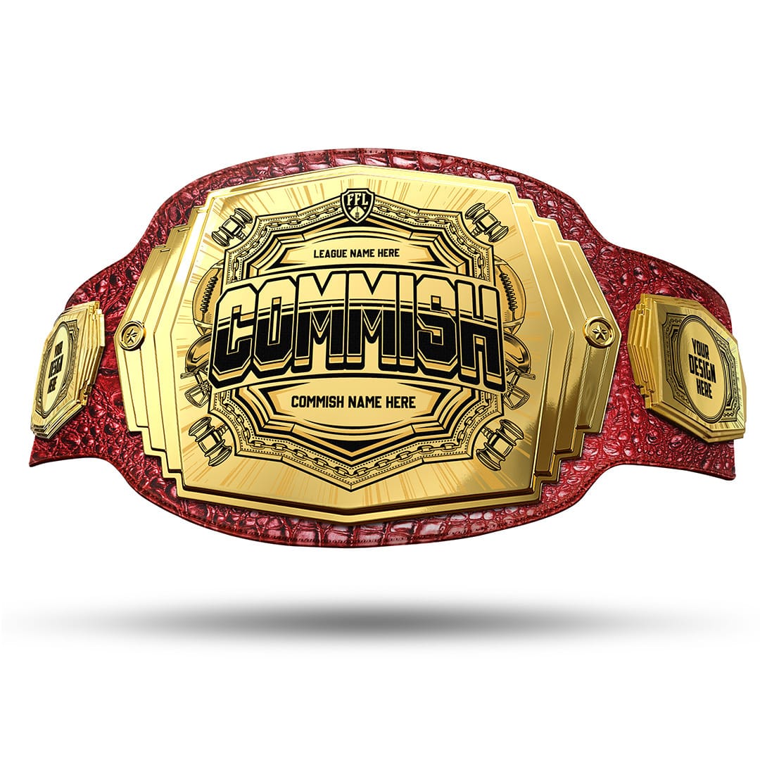 Commish 6lb Fantasy Football Custom Championship Belt - Image 27