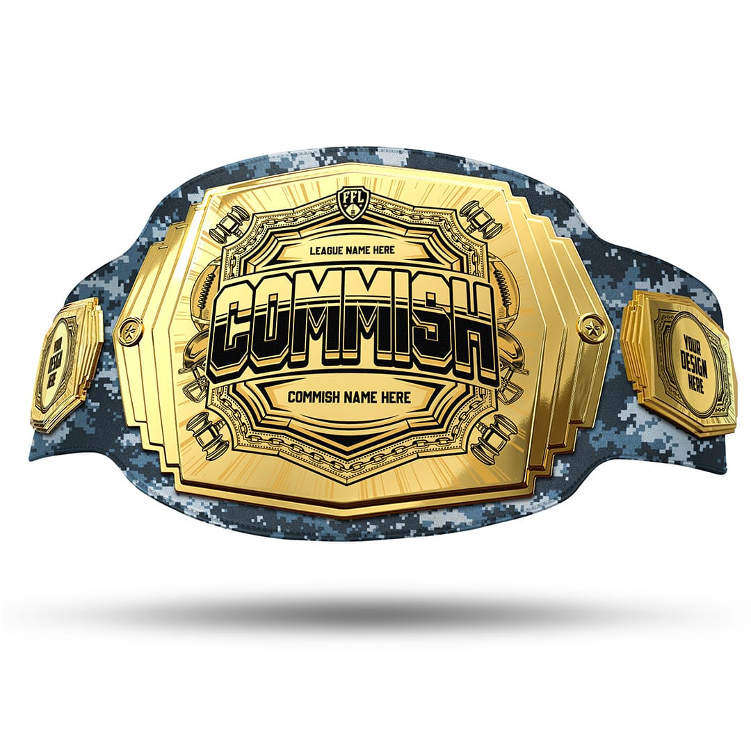 Commish 6lb Fantasy Football Custom Championship Belt - Image 29