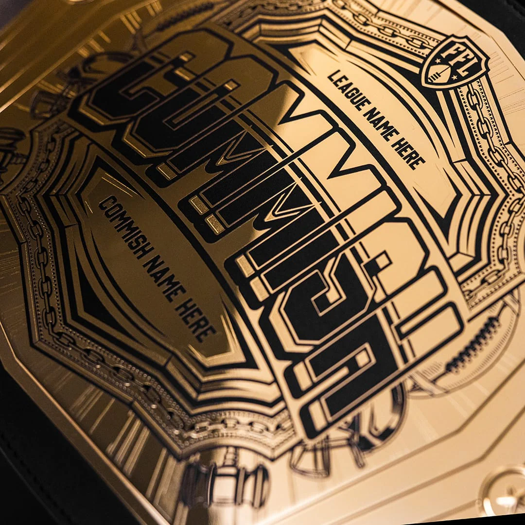 Commish 6lb Fantasy Football Custom Championship Belt - Image 3