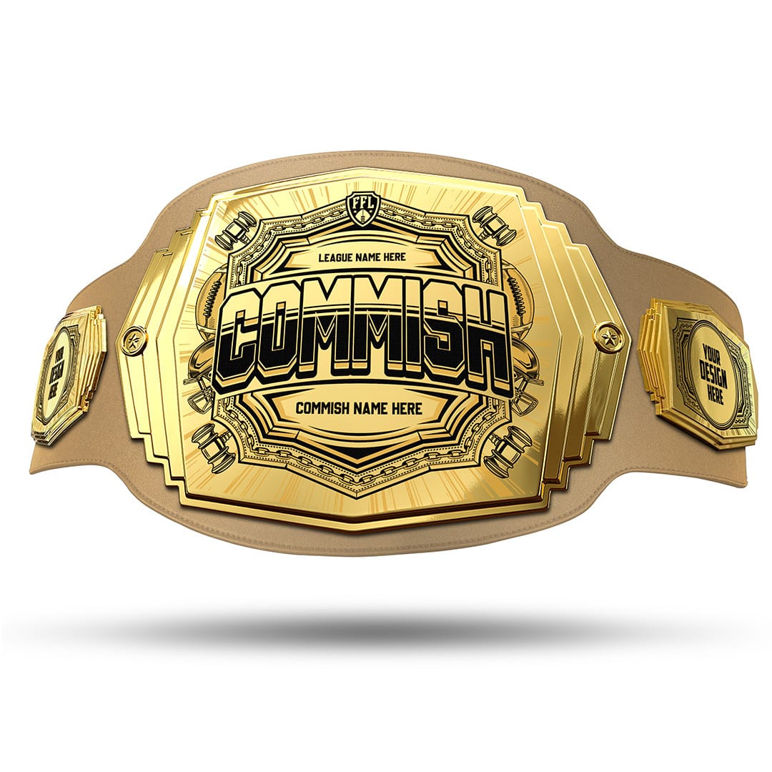 Commish 6lb Fantasy Football Custom Championship Belt - Image 31