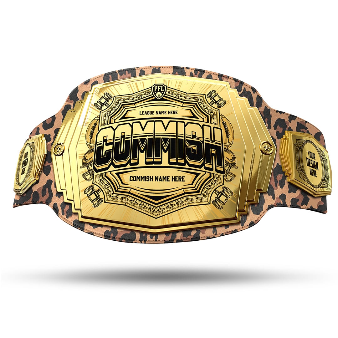 Commish 6lb Fantasy Football Custom Championship Belt - Image 33