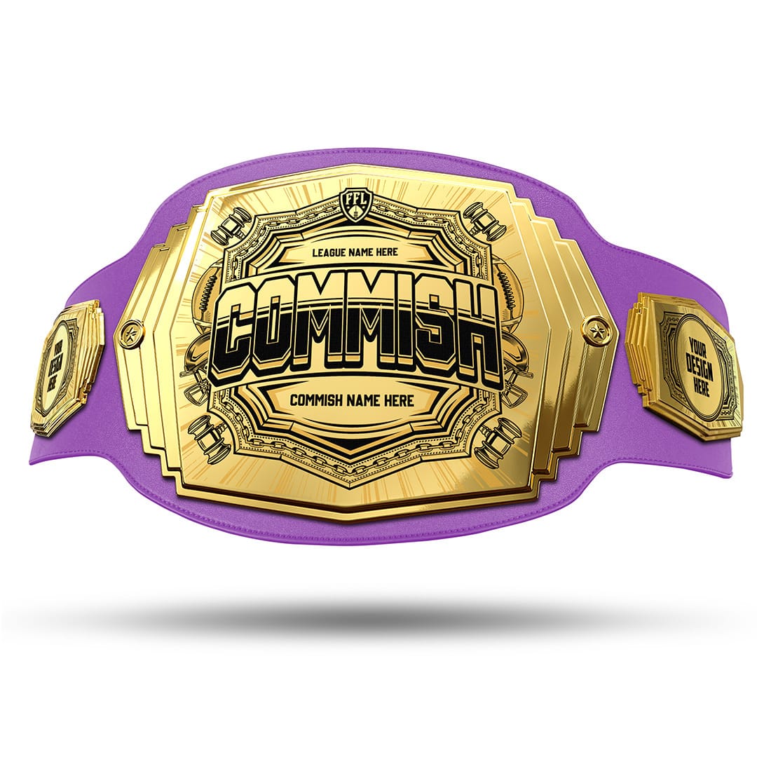 Commish 6lb Fantasy Football Custom Championship Belt - Image 34