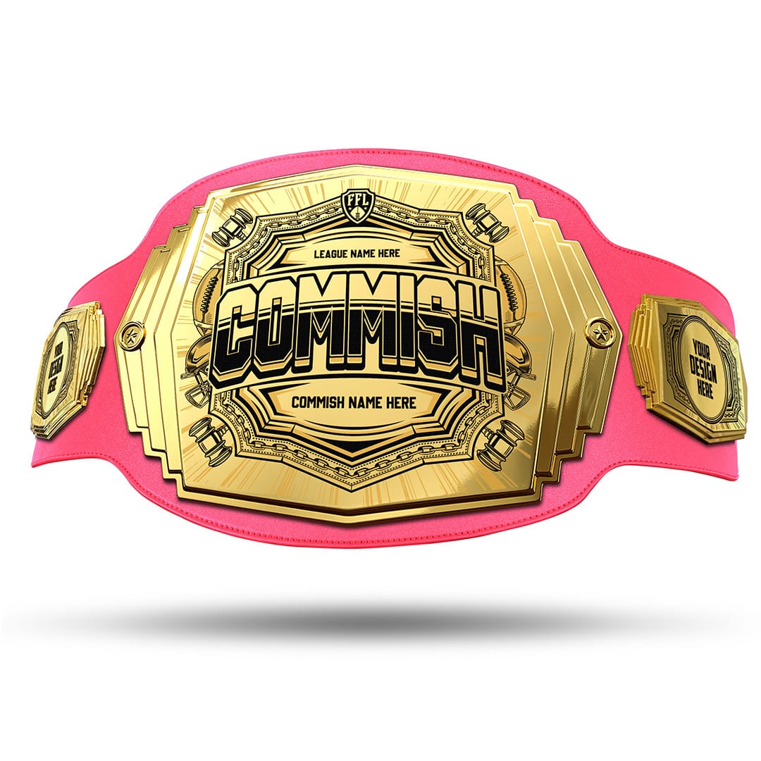 Commish 6lb Fantasy Football Custom Championship Belt - Image 35