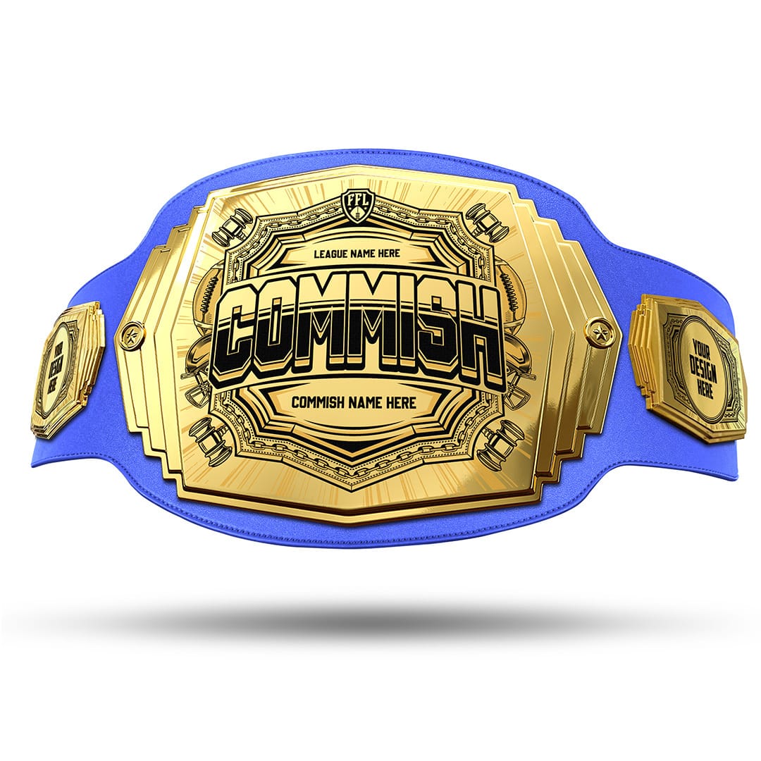 Commish 6lb Fantasy Football Custom Championship Belt - Image 36