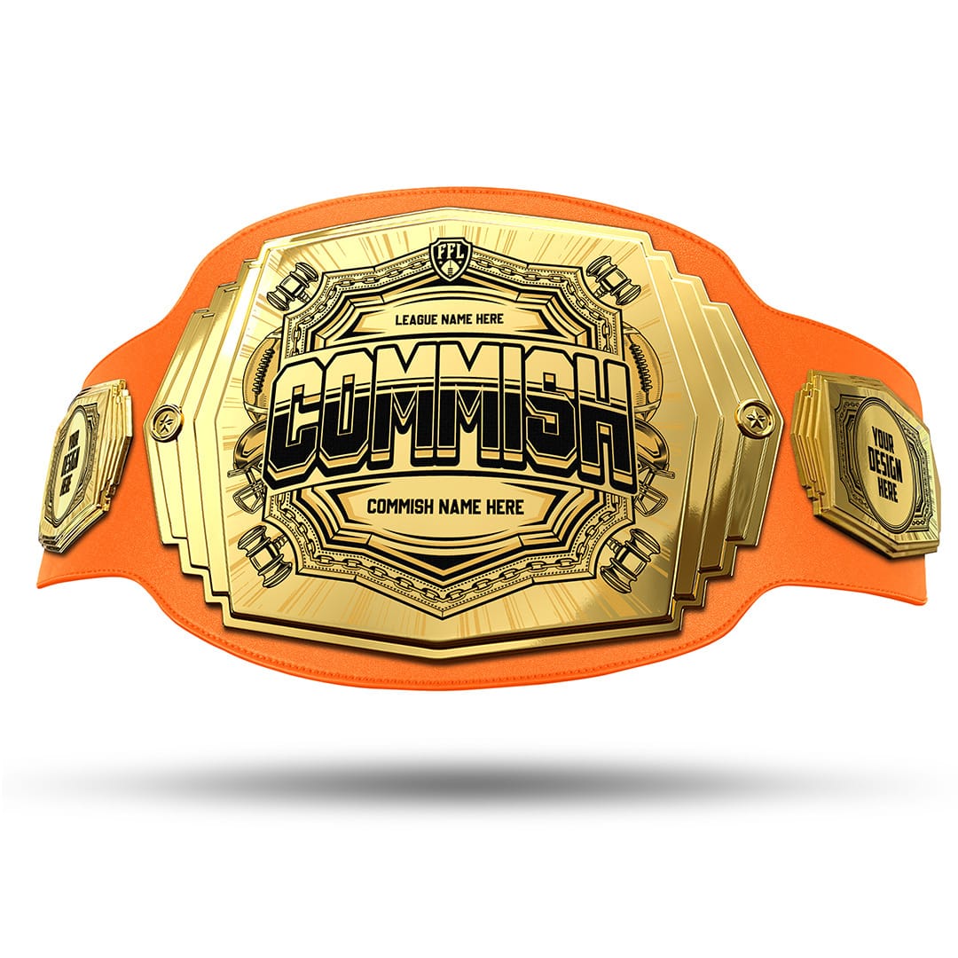 Commish 6lb Fantasy Football Custom Championship Belt - Image 37