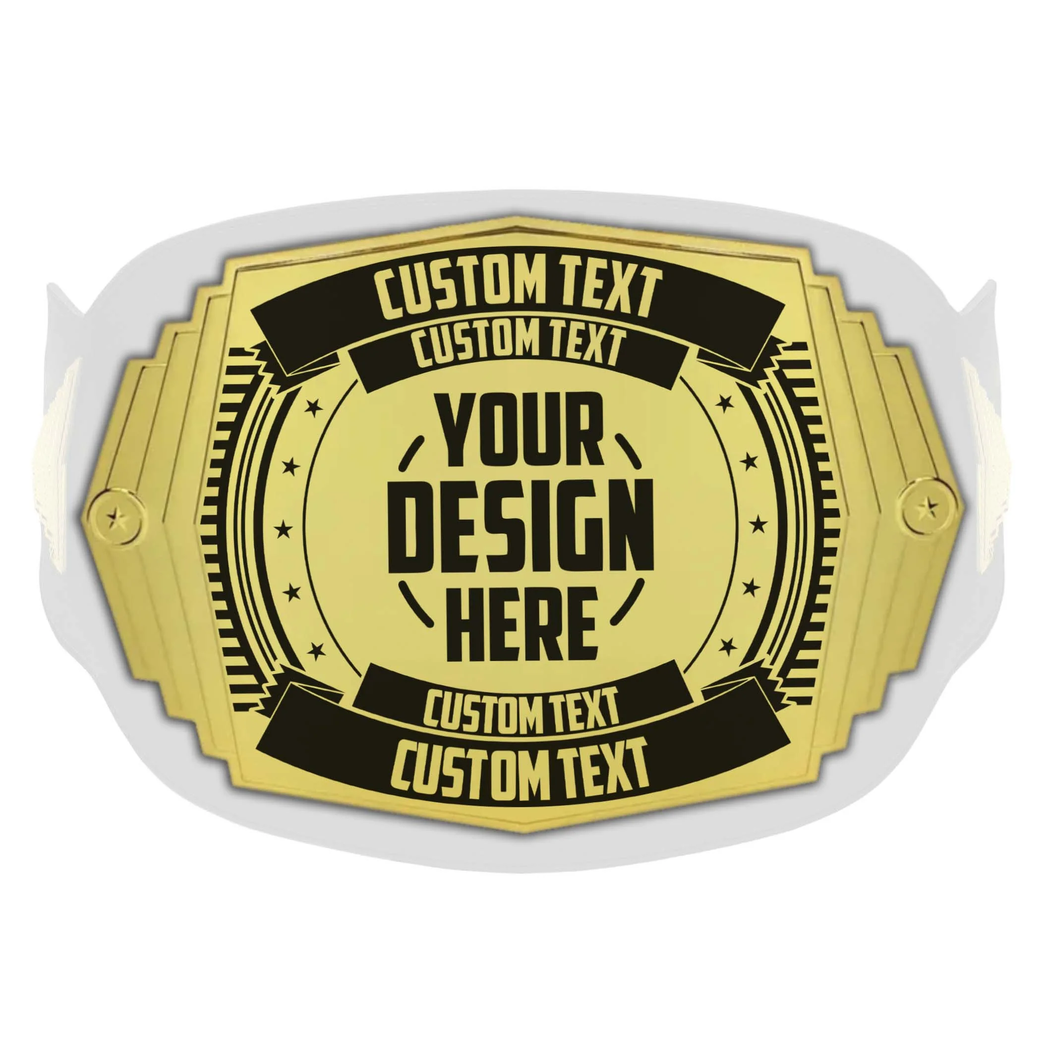 Replacement Front Plate for Custom 2lb Championship Belt - Youth Size Title Belt - Image 2