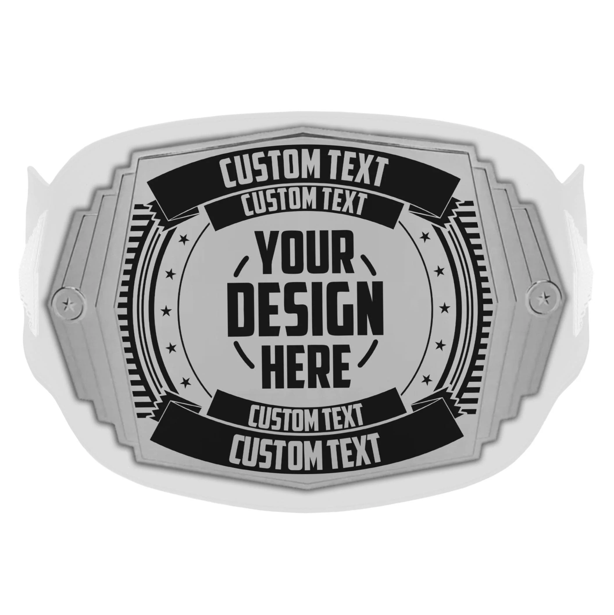 Replacement Front Plate for Custom 2lb Championship Belt - Youth Size Title Belt - Image 3