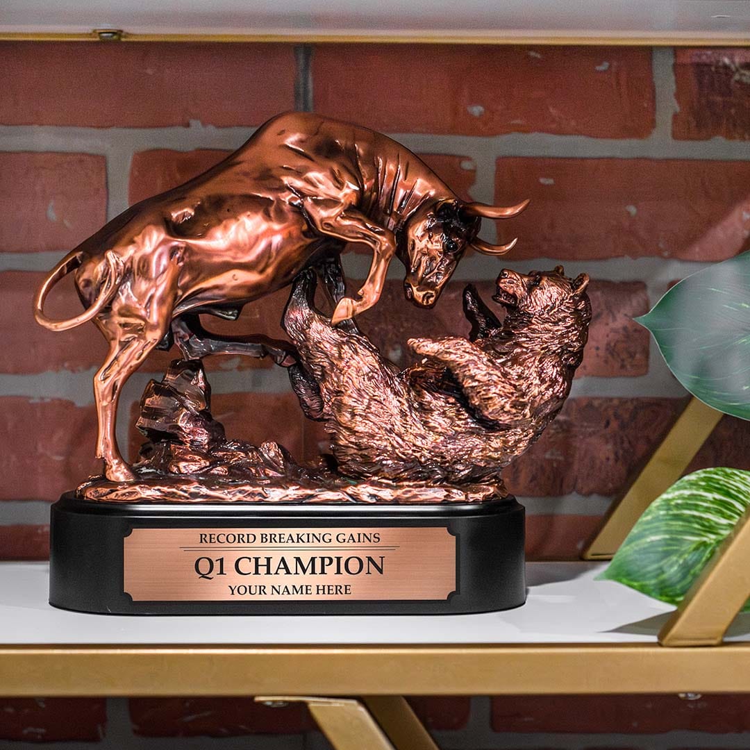 Corporate Bull & Bear Trophy - Image 2