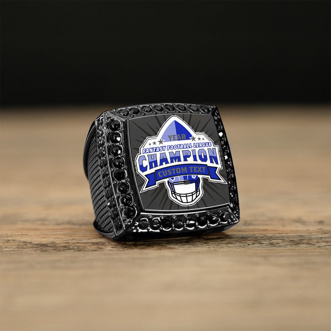 Custom Fantasy Football Championship Ring - Gunmetal - Image 5