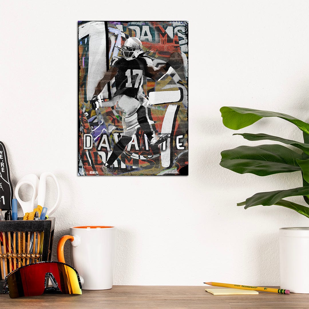 Davante Adams Stencil Mural - Metal Wall Art - Image 7