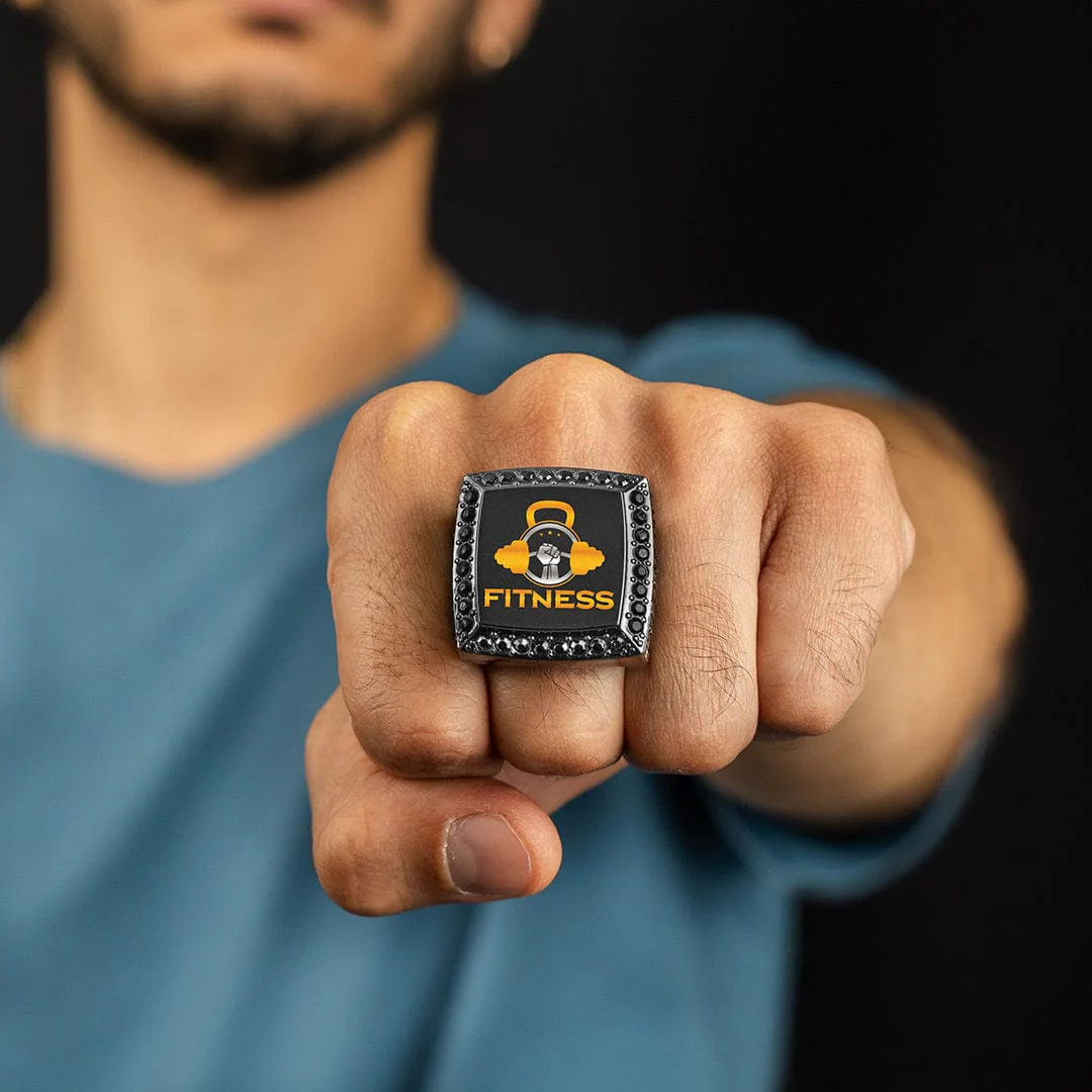 Design Your Own Custom Championship Ring - Gunmetal - Image 6