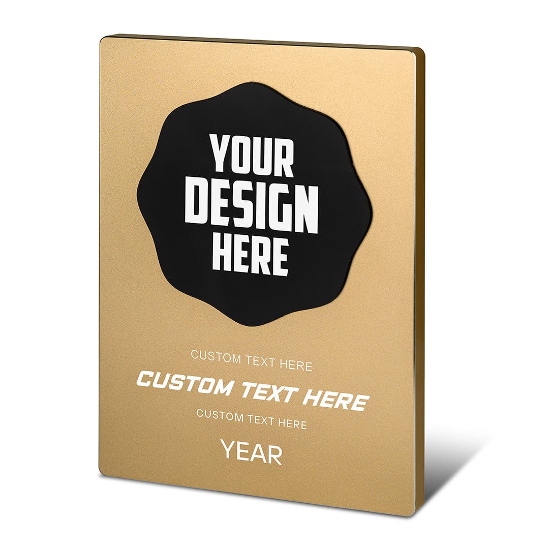 11" Design Your Own Custom Gold Plaque