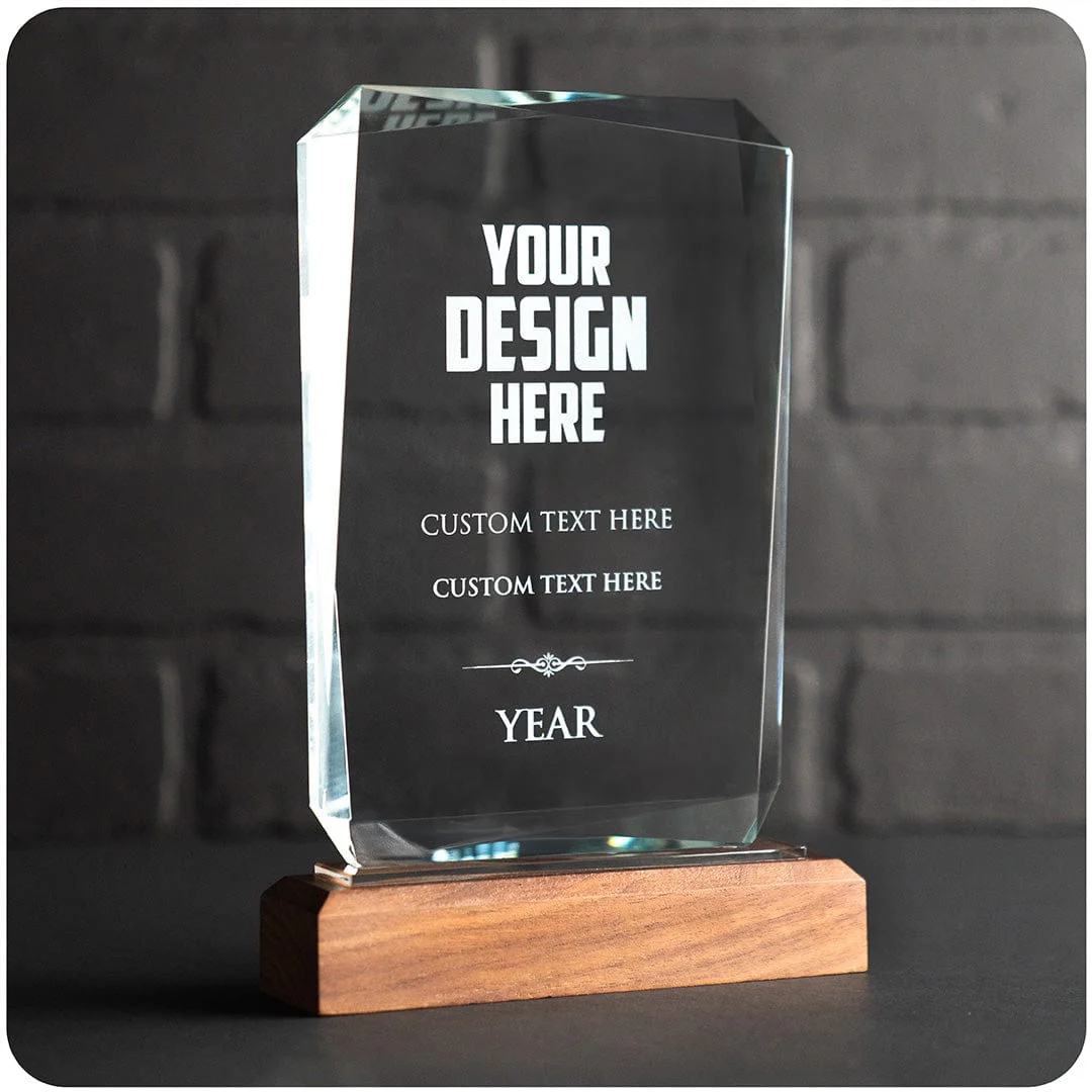 8.5" Design Your Own Custom Rainier Crystal Award