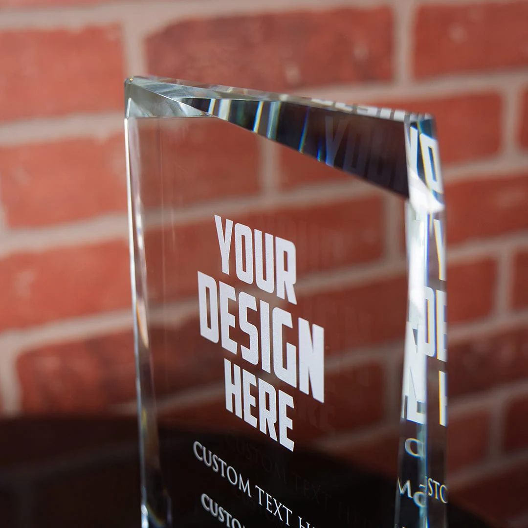 8.5" Design Your Own Custom Rainier Crystal Award - Image 4