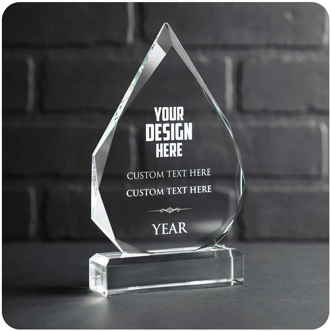 8.5" Design Your Own Custom Everest Crystal Award