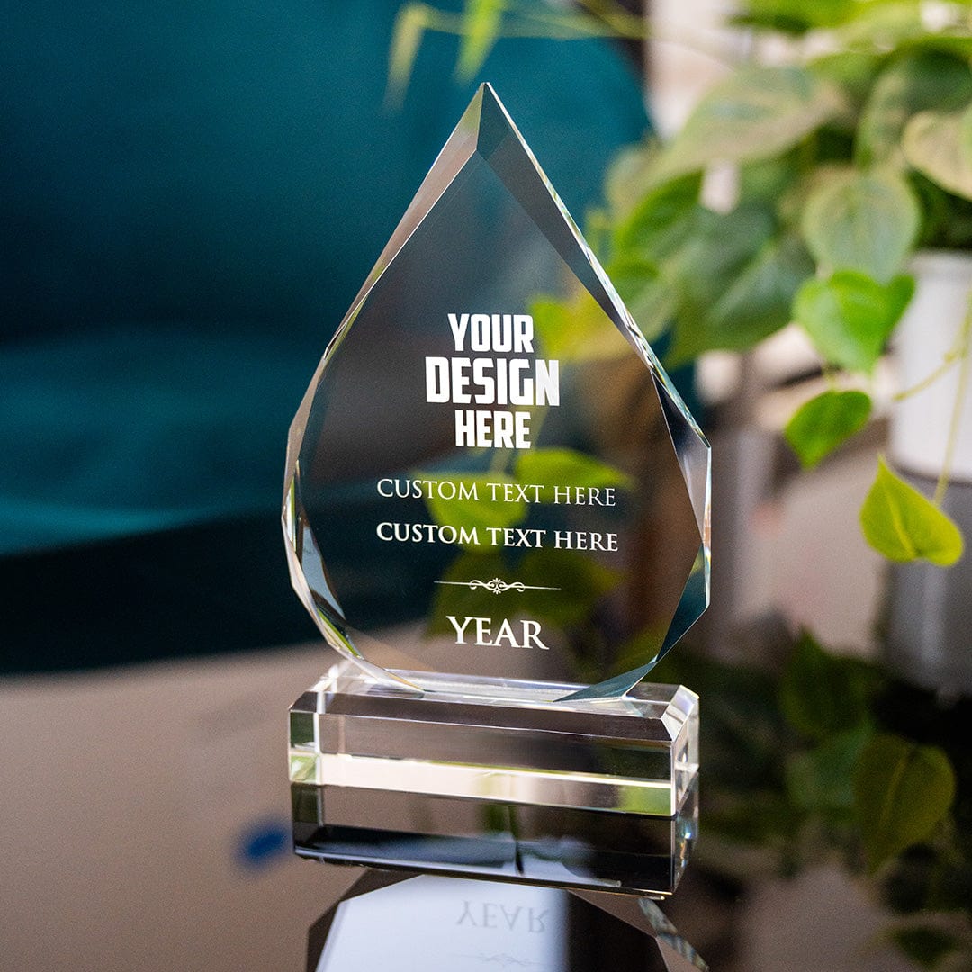8.5" Design Your Own Custom Everest Crystal Award - Image 2
