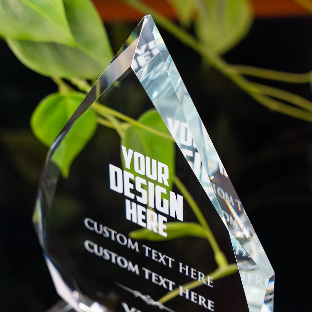 8.5" Design Your Own Custom Everest Crystal Award - Image 4