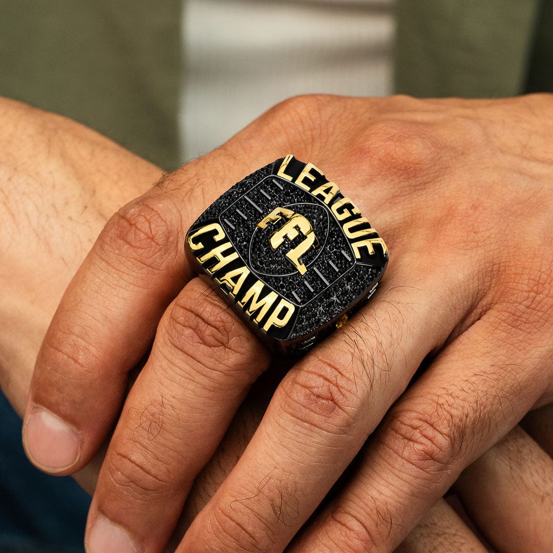 Fantasy Football Elite Championship Ring - Black/Gold - Image 4