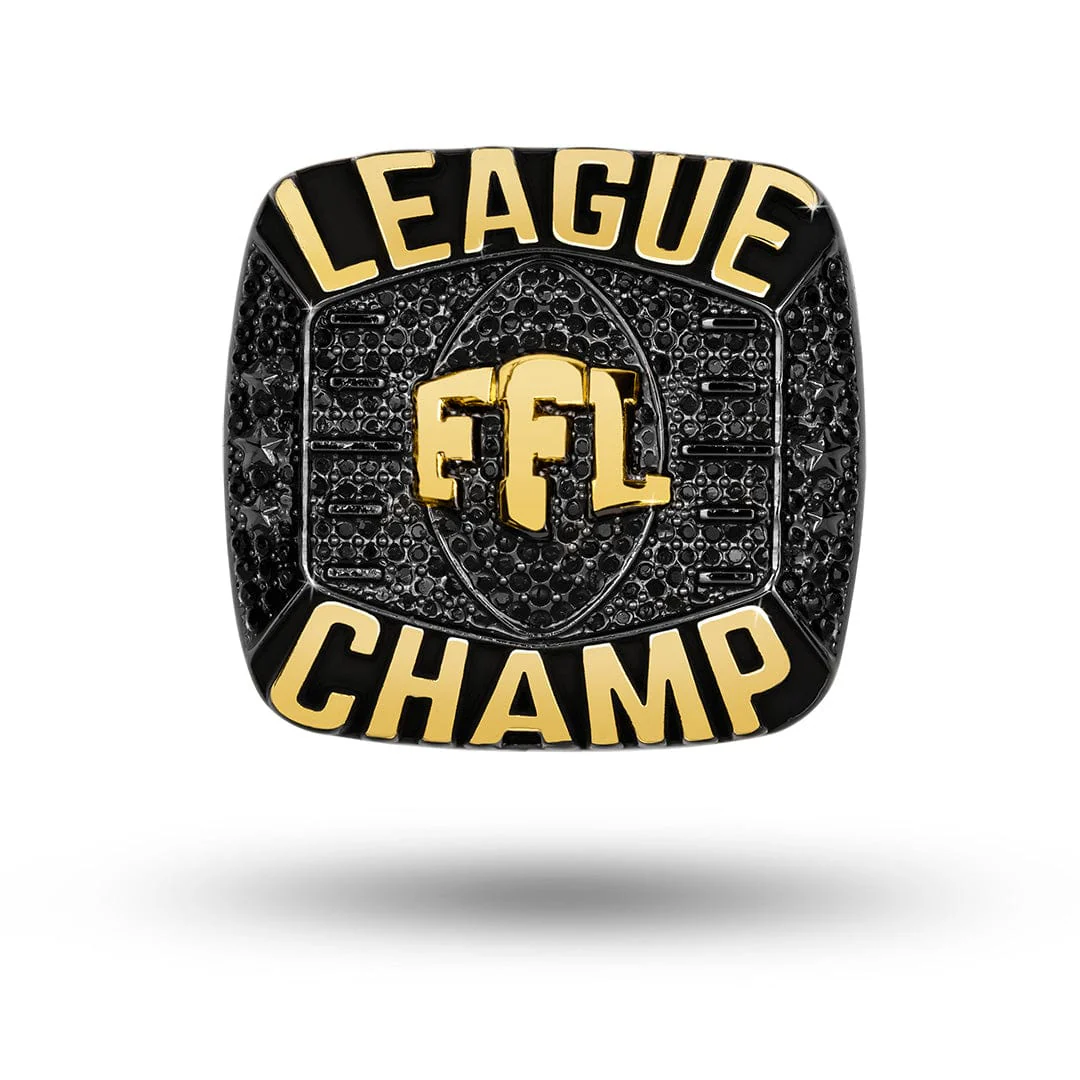 Fantasy Football Elite Championship Ring - Black/Gold - Image 6