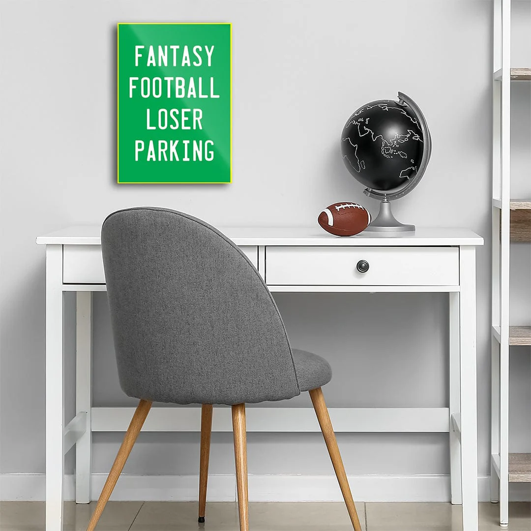 Fantasy Football Loser Parking - Metal Wall Art - Image 13