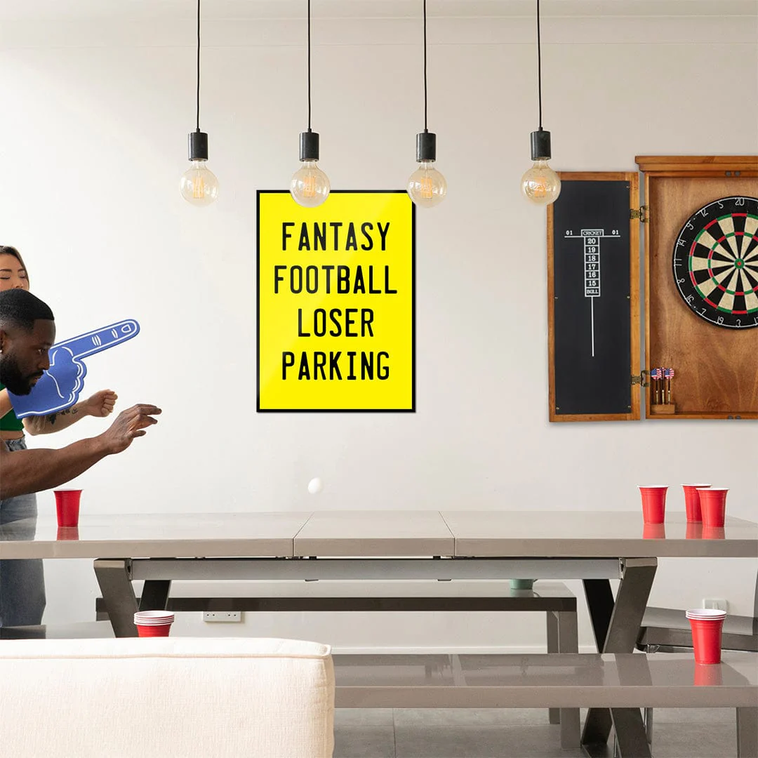 Fantasy Football Loser Parking - Metal Wall Art - Image 5