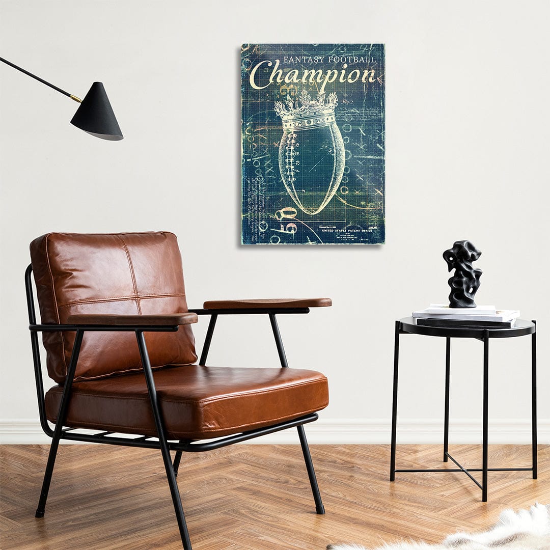 Fantasy Football Patent Blueprint - Metal Wall Art - Image 3