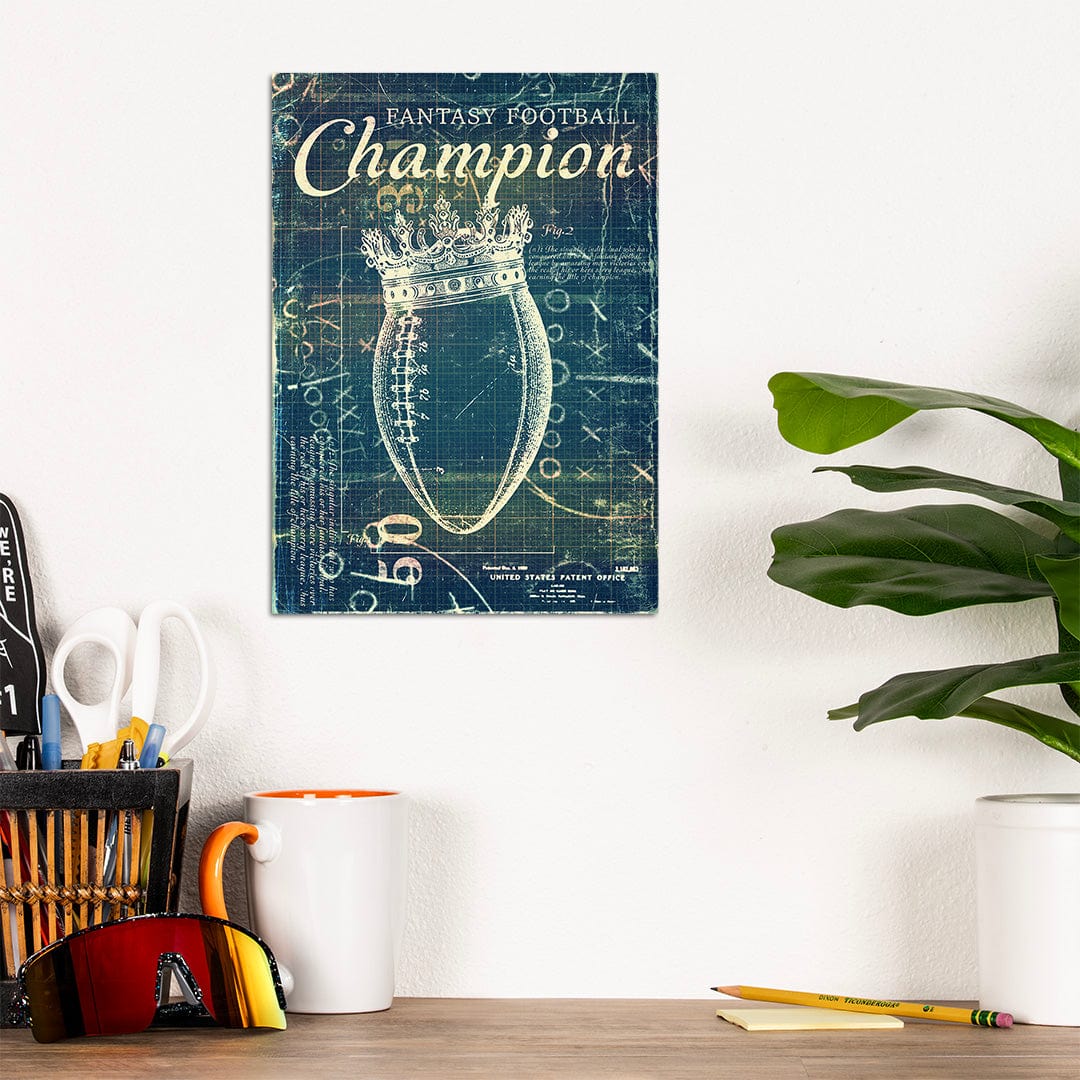 Fantasy Football Patent Blueprint - Metal Wall Art - Image 7