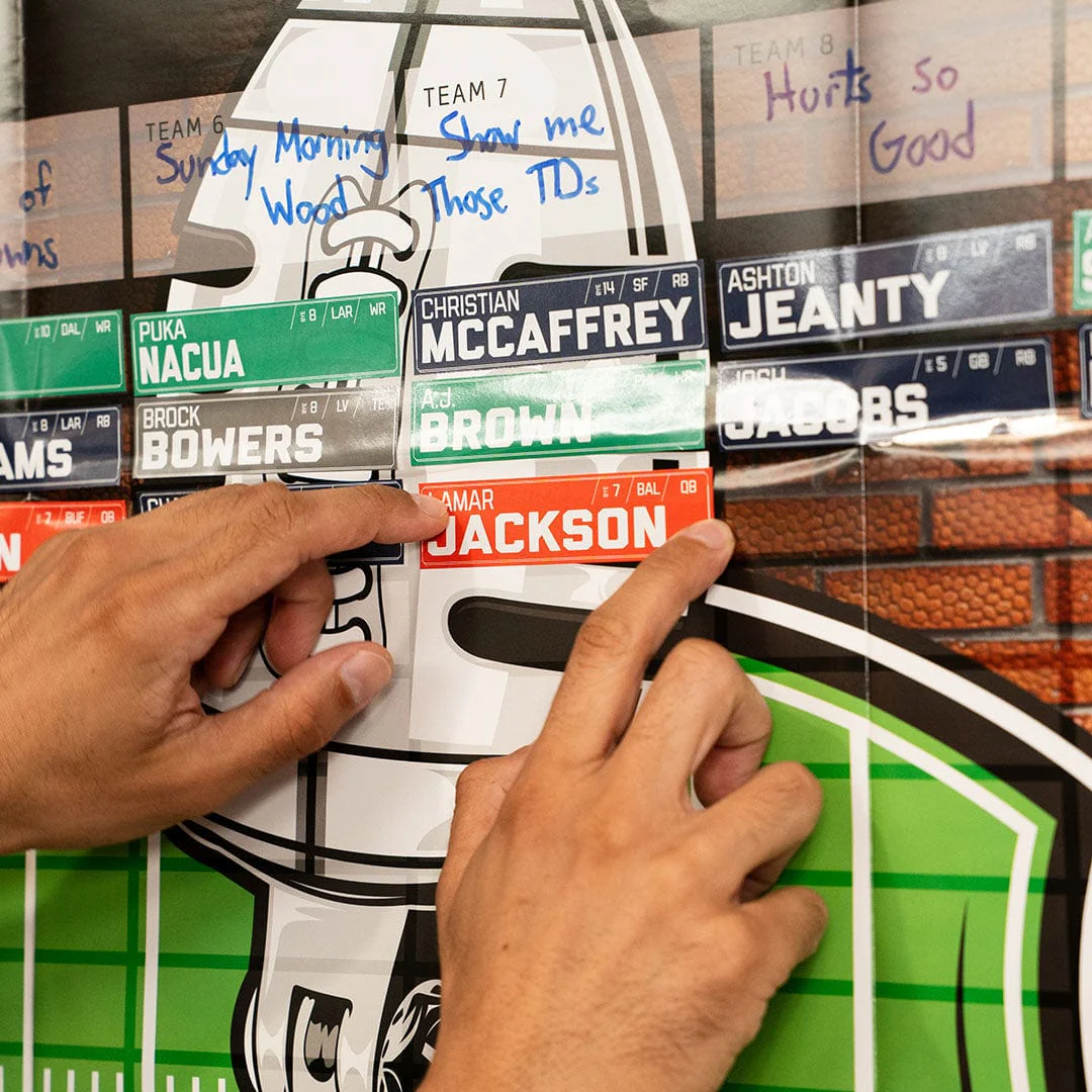 2026 Fantasy Footballers Draft Board Kit - 12, 10, 8 Team - Image 7
