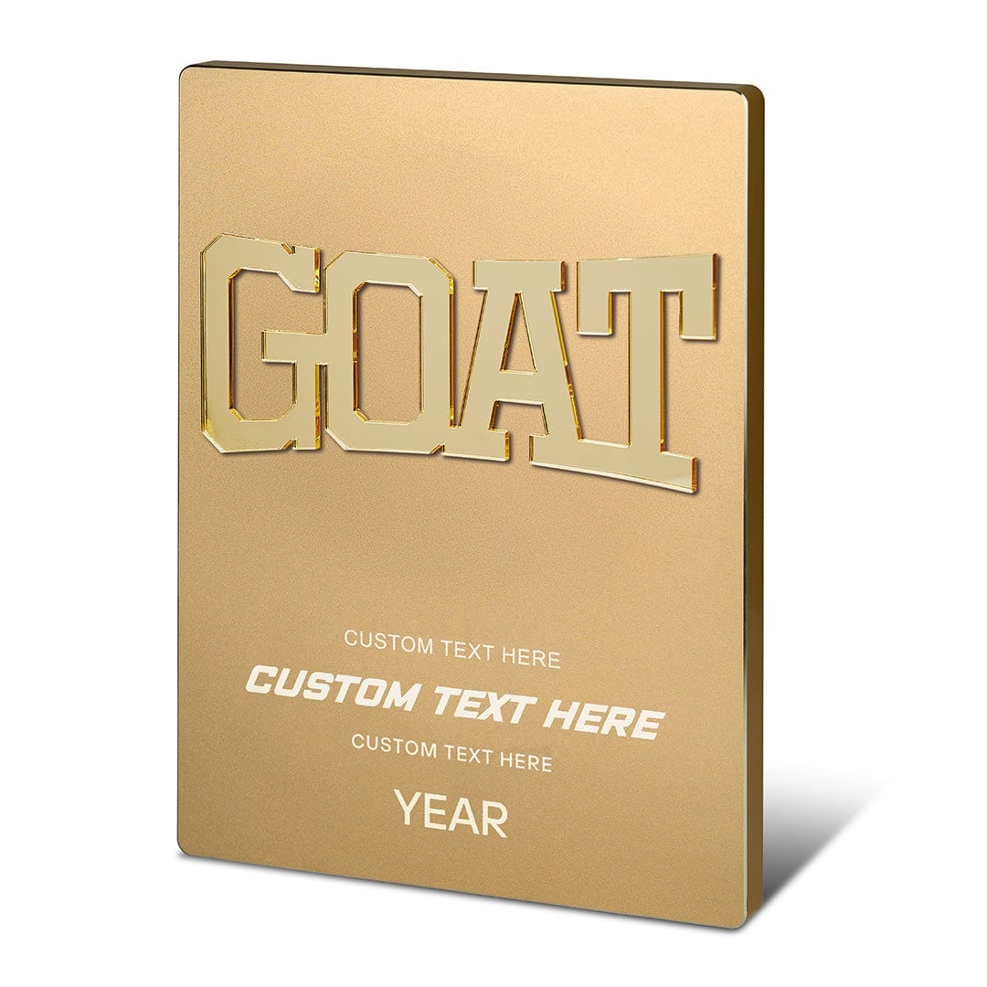 11" GOAT Custom Metal Plaque