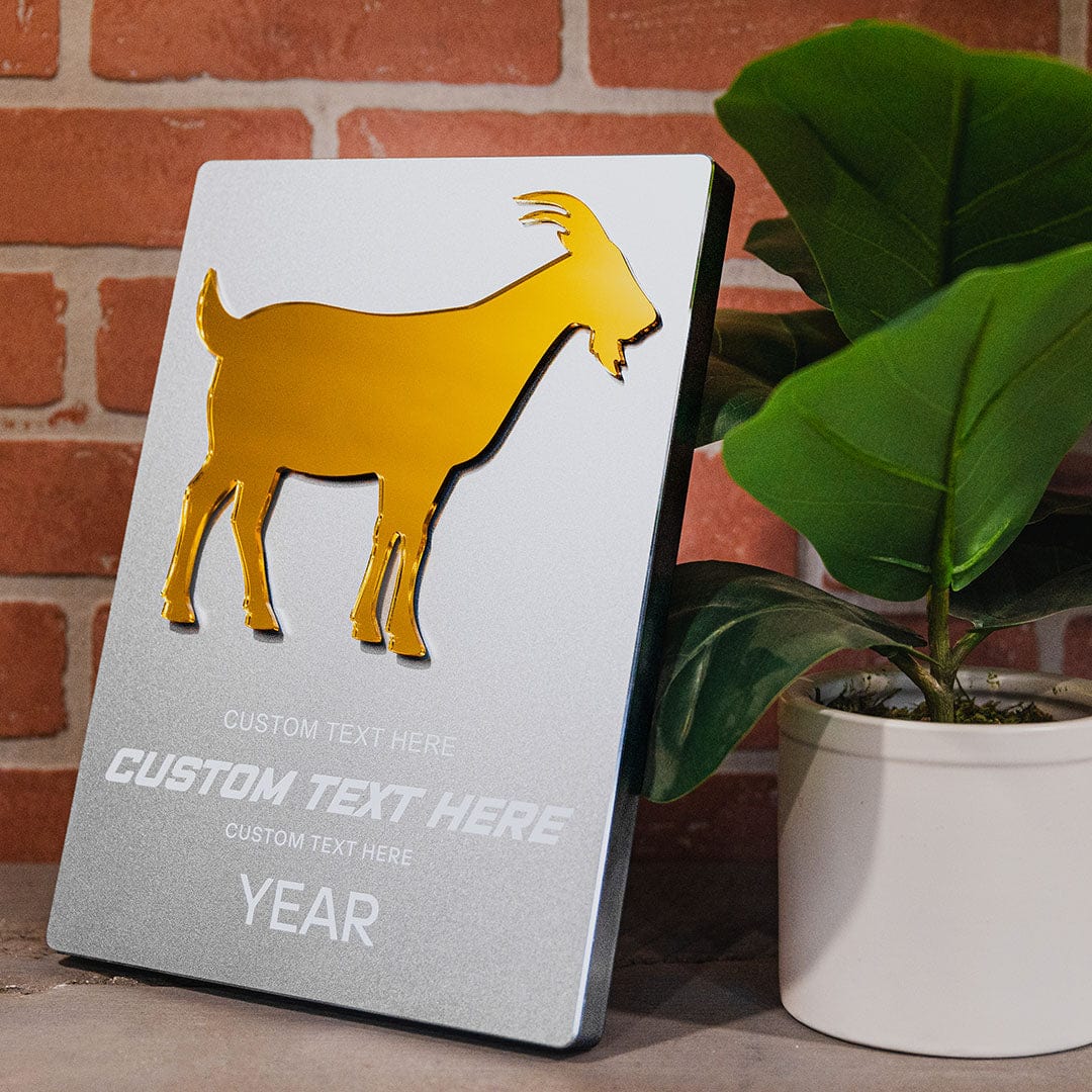 11" Goat Silhouette Custom Metal Plaque - Image 2