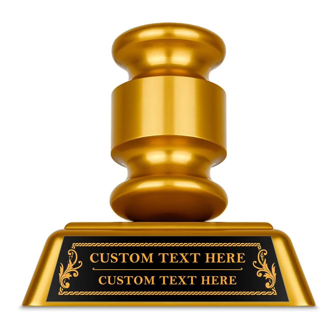 Golden Commissioner's Gavel - Image 6
