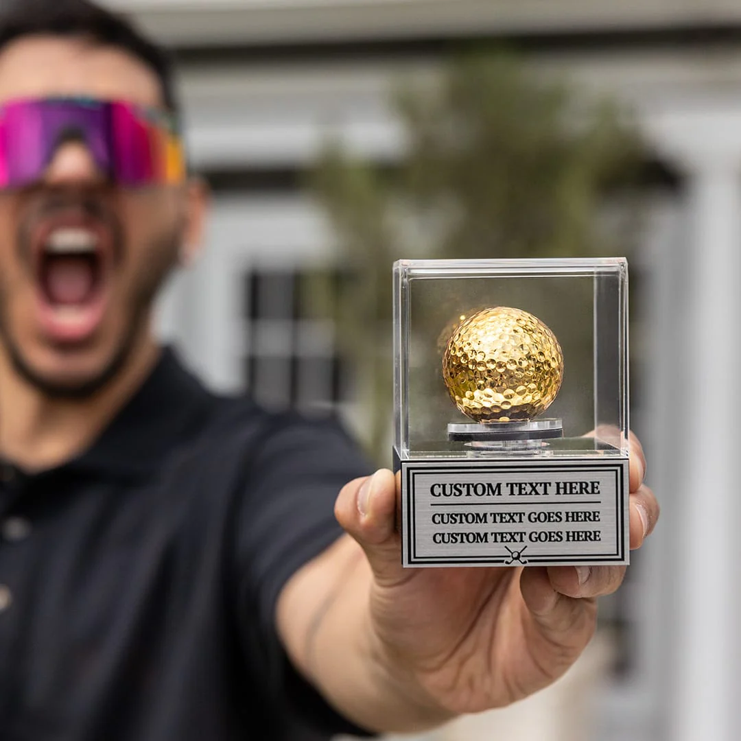 Golden Golf Ball Award Spinning Case - Image 2