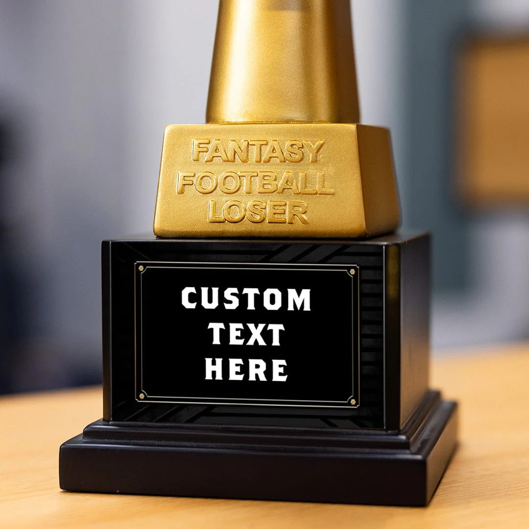 11" Custom Fantasy Football Loser Award - Toilet Trophy - Image 3