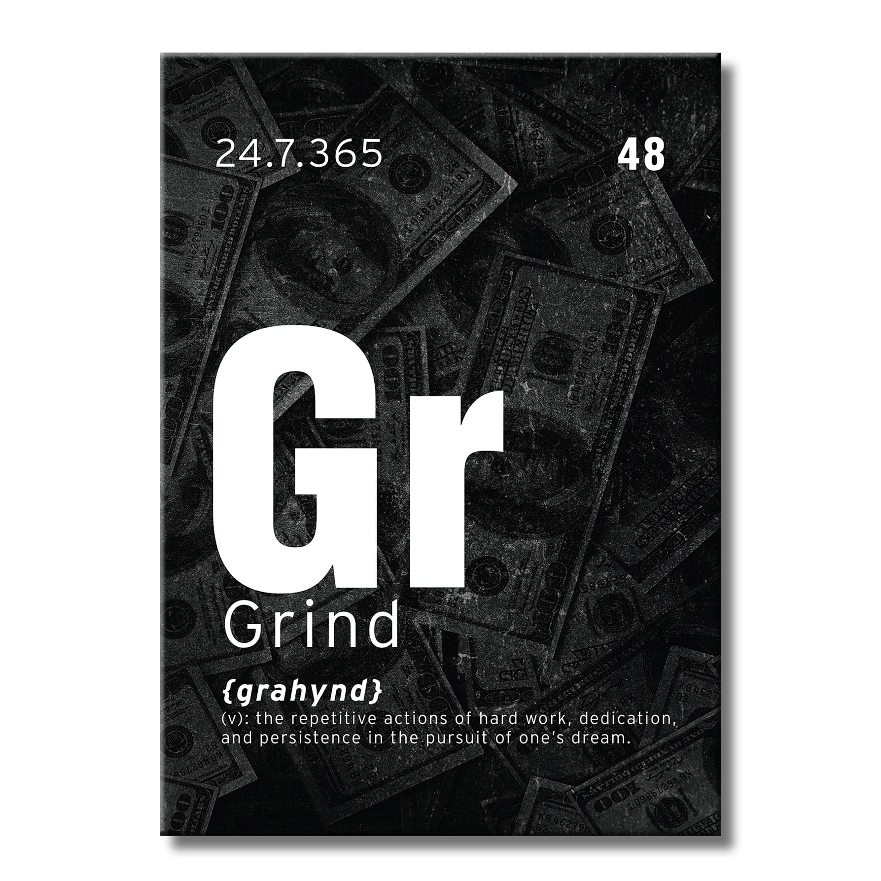 Grind - Motivational Metal Wall Art