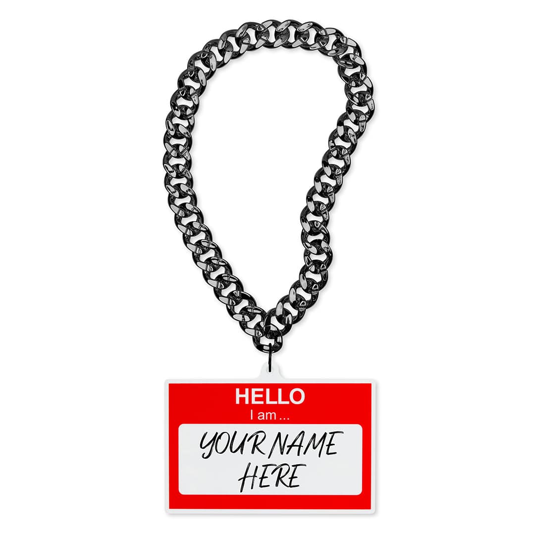 "Hello I Am" Customizable Dry Erase Acrylic Chain - Image 7