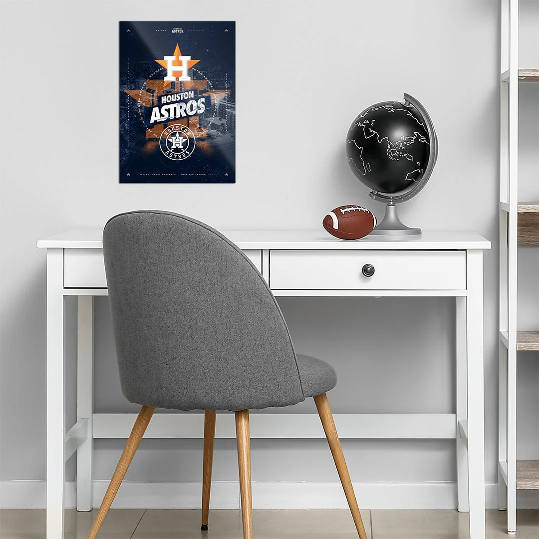 Houston Astros City Skyline Stacked - MLB Metal Wall Art - Image 4